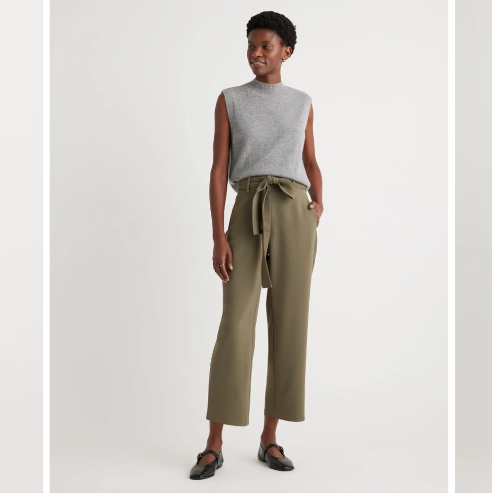 Quince Olive Green Women's Trousers